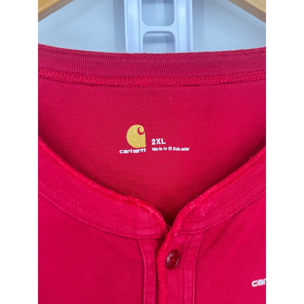 Carhartt Mens 2XL Red Union Classic Cotton Long John Layering Suit - Picture 5 of 10